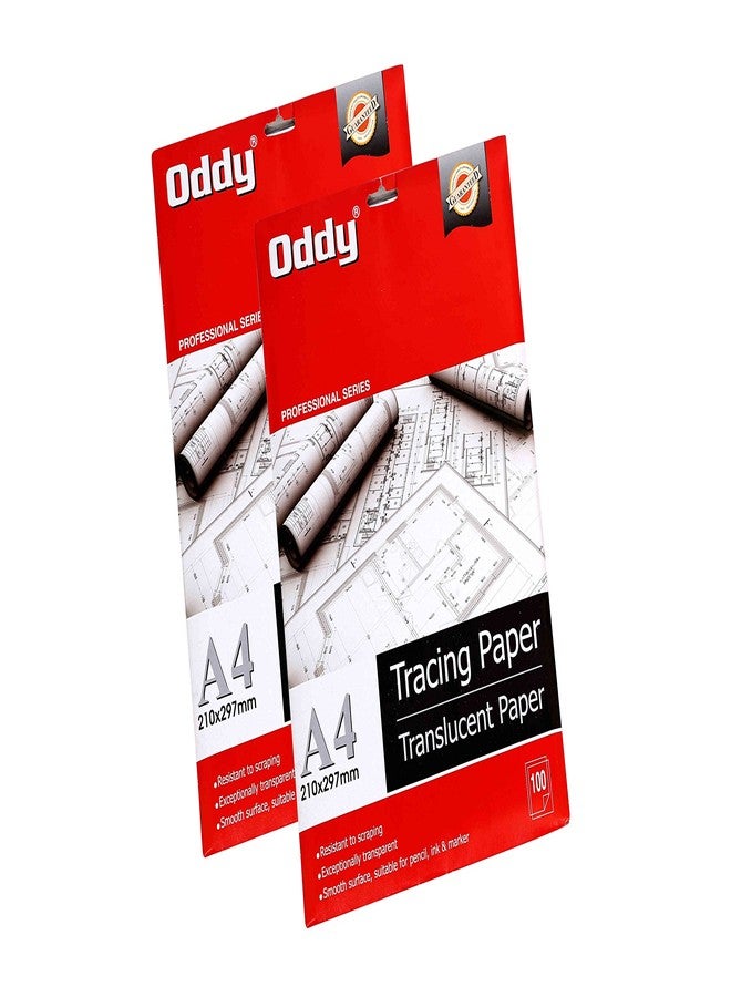 Oddy 95 GSM Tracing Butter Paper 100 Sheets (Set of 2)